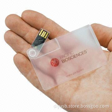 Card USB Flash Drive, 128MB to 32GB Memory Capacity, Original Chipset, CE/FCC/RoHS Marks